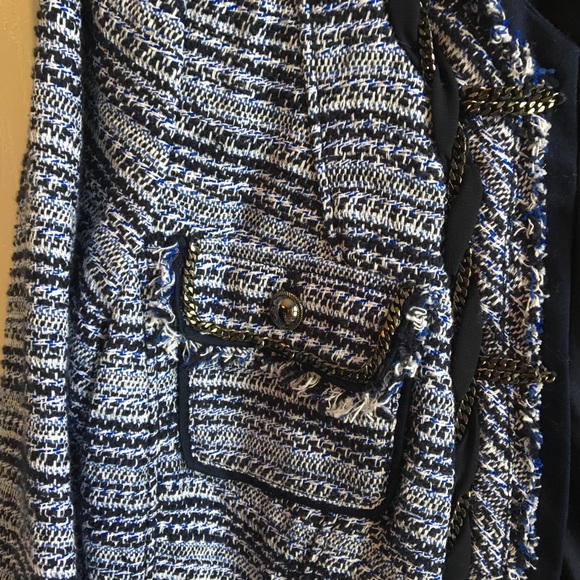 WHBM Blue Tweed Jacket - Picture 6 of 6